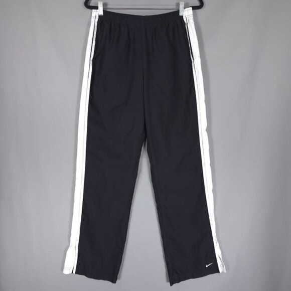 Vintage Nike Windbreaker Track Pants Women’s Drawstring‎ Slit Hem Y2K MEDIUM
